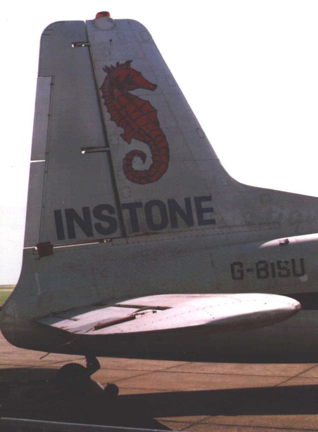 Bristol Type 170 Mark 31 G-BISU, fin and tailplane