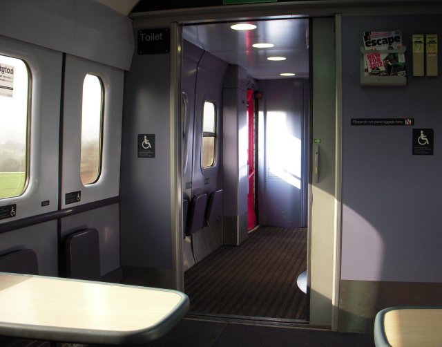 Inside, passenger comfort was improved significantly – the carriages of the InterCity 125 (pictured above) were smooth at all speeds, and were also almost totally soundproofed, so all passengers could enjoy a much quieter ride if desired, whereas the coaching stock that the Deltics used was noisy, unsteady at any speeds, and was in no way soundproofed. 