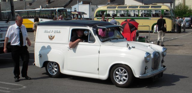 Leading the 2012 parade however was Austin A35 Inspector's Van HNL 10 from Ian Lloyd Owen's preserved Black & White fleet, which had also been on show in Gloucester Park for a summer event in the Noughties.
