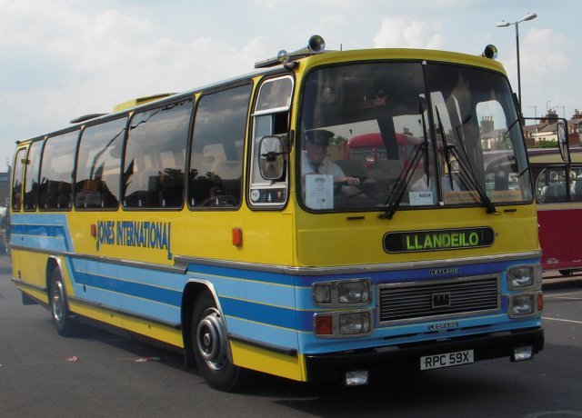 This Leyland pussycat went new to Bicknells of Godalming, Surrey, as one of the last Leopards built and later served with Lewis of Whitland, West Wales before being purchased for preservation by Myrddin Jones in 2009. Remaining in full PCV, it is not unusual to see RPC 59X at rallies in its Jones International markings.