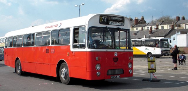 One of fifty Marshall bodied dual purpose Leopards built to BET specification for Midland Red in NBC days, GOH 357N was new to Digbeth coach station for express work but later transferred to Midland Red at Kidderminster when Digbeth became a pure coach station. GOH 357N was used for many years on the X92 / X93 services from Birmingham to Hereford and Worcester and was purchased direct from Midland Red West for preservation by Mr P. Yarsley of Stourport in 1989.