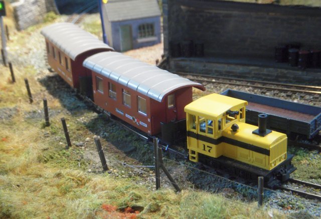For now though, rolling stock was a mixture of kit built and converted ready to run items mainly from RICO and Parkside Dundas with buildings both kit and scratch built using Ratio and Wills materials. Scatters were from Woodland Scenics and Greenscene with bare deciduous trees made from soldered wire frame covered in plaster mix. Locomotives were operated by handheld DC cab controllers with AC derived from an electrically isolated 15v transformer. Another hand built transformer supplied the capacitor discharge unit while the point motors were a mixture of older SEEP and more modern PECO types. Custom built working lamp posts and coloured light signals were also featured.