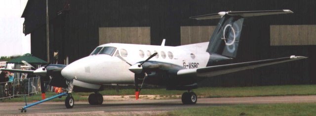 However, my own connection with the Beech B200 Super King Air began at the Walney Air Show, Barrow in Furness, in 2005 when I photographed Vickers Shipbuilding (now BAe Systems) G-VSBC, constructors number BB-1290, pictured below.  