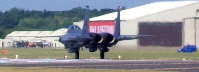 The single-seat F-15C and two-seat F-15D models were followed by the two-seat, dual-role F-15E "Strike Eagle" which flew for the first time on 11 December 1986. The F-15E Strike Eagle can fly higher than 50,000 feet at more than Mach 2.5 and perform fly air-to-air, air-to-ground, long-range, day or night missions, in any kind of weather.