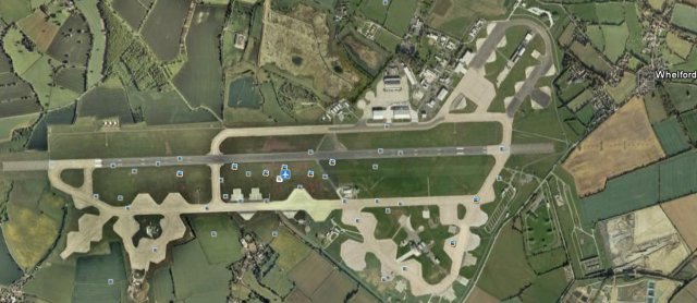On 13 July 2011, the Wednesday before that year's 40th Anniversary Royal International Air Tattoo, Paul Mellor kindly invited me to travel with him to Whelford on the morning of Monday 18 July.  His aim was to park at Townsend Farm in the normally-quiet south east Gloucestershire village and walk the half mile or so to the eastern end of RAF Fairford's main runway where, from experience, he knew that we would have a good view of the aircraft that had been on display over the weekend flying home.