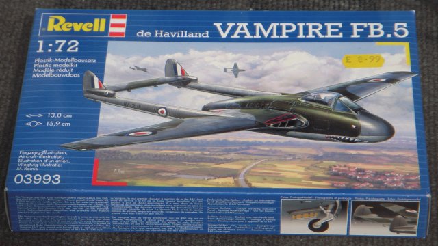 WA235, as depicted on the Revell kit box, wore the shark's mouth markings of 2nd Tactical Air Force RAF Germany's 112 squadron, based at Bruggen in 1953, with the decal and painting guide alternative being offered for the same Squadron's WA331 from its time at Fassberg in 1951.