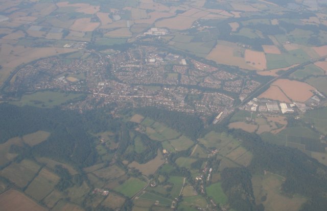 Further north was the bag-shaped Herefordshire town of Ledbury, defined at its northern edge by the railway from Worcester running towards Hereford and disappearing out of the frame half way up the right hand side