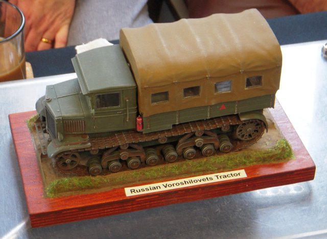 Although not the most widely-produced Soviet Artillery tractor of the Great Patriotic War, the Voroshilovets was perhaps one of the most successful and certainly the heaviest at a combat weight of 15.5 tons - capable of carrying a 16 man gun crew or three tons of cargo as well as towing 22 tons.  Within this capacity came the B-4 203mm tracked howitzer and Br-5 280mm tracked mortar.