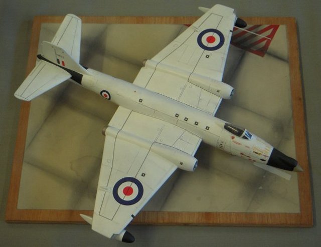 Similarly, when is a Canberra not a Canberra?  When it is a Shorts SC 9!  Although XH132 was built as a standard Canberra PR9 at Warton in 1959 and delivered directly into Ministry of Supply charge in 1960 it was transferred to Short Brothers factory in Ireland and rebuilt as a one-off specialised Shorts SC.9 capable of of carrying several different types of nose-mounted equipment for missile homing head trails. 