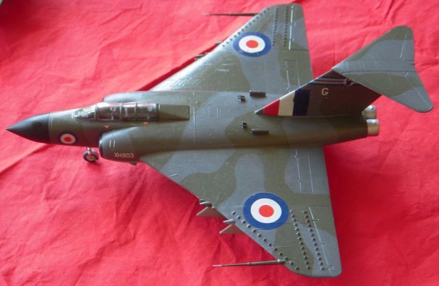 Gloster Javelin 9 XH903 has been more fully discussed on other pages of this website just as the de Havilland Sea Vixen was examined in the coverage of the 2010 IPMS show.  However, Sea Vixen XJ467, pictured above, warranted extra attention not only as another  model beautifully assembled, in this case again by George Clark of Wallingford IPMS from the 1/48 scale Airfix kit with Allycat conversion components, but because it was allocated to the Aircraft and Armaments Experimental Establishment for radar and sighting trials and later given a distinctive all-white livery for guided missile trials at Woomera, Australia.