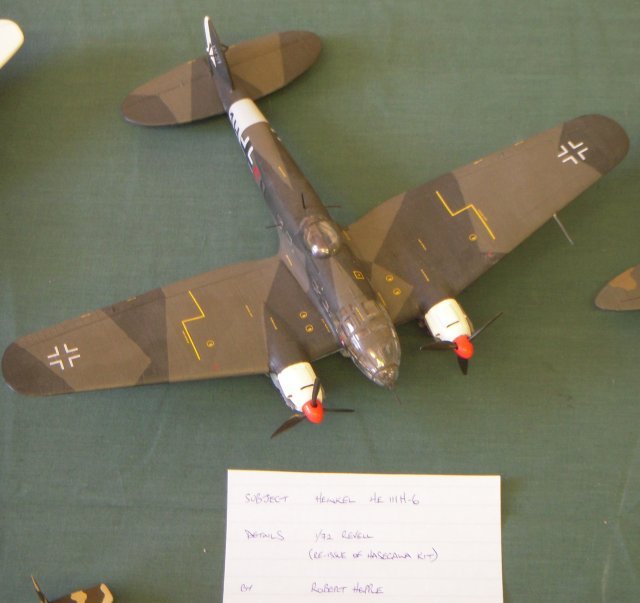 More than 7,300 had been built for the Luftwaffe by autumn, 1944, with another 236 He 111 H (as modelled  below from the Revell - formerly Hasegawa - kit by Robert Hepple) being built by the Spanish manufacturer, CASA, during and after the war as the CASA 2.111. 