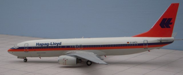 The Boeing 737-8K5 with the constructors number 27989/59 first flew on  9 June 1998 and served as Hapag Lloyd's D-AHFG from 24 June 1998 to 28 April 2005, keeping the same German registration as a Hapagfly and TUIfly asset until 15 January 2007.  C/n 27989/59 was then re-registered as EI-EEA by Irish airline Transero on 8 June 2009.