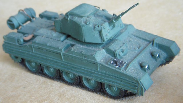 The Crusader III AA Mark 1 seen above had a single Bofors gun mounted in an open top turret operated by a gun commander, gun layer, loader, and driver while the AA Mark II seen below featured twin 20mm Oerlikon cannon in an enclosed turret 