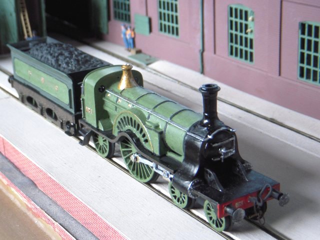 Also present in the complete Rosebud kit but missing from Ron's modes were oil lamps and coupling hooks, although to fully finish both models some oval Doncaster worksplates and vacuum brake pipes would also be needed.  Screw link couplings were eventually sourced from set LP5 produced by Dorset based Smiths by W&T while item DA9 from Springside Models of Devon yielded the white metal vacuum pipes - both being attached by gel superglue.