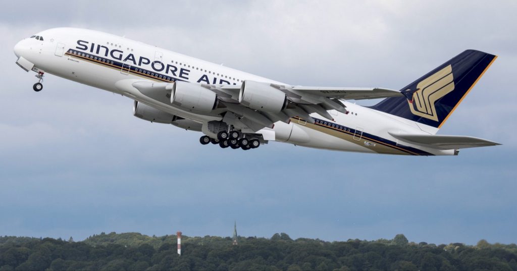 His first flight to Singapore was aboard a Bristol Britannia and took 32 hours via Cyprus, Bahrain and Gan. Later, while posted to the Indian Ocean Island, Ken arrived by Vickers VC10 but more recent Singapore Airlines jets have included Boeing 747 and Airbus A380 (pictured) .
